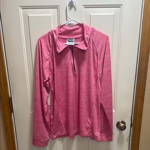Woodland Creek Pink Quarter-Zip Pullover size XL - Picture 1 of 8